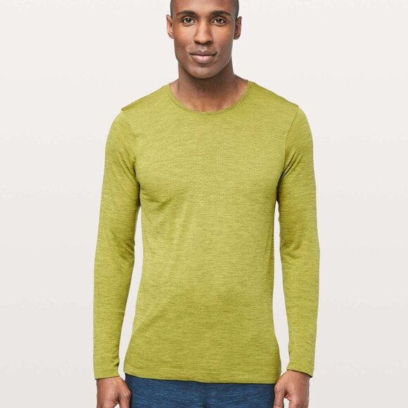 Lululemon Metal Vent Tech Long-Sleeve Shirt Mens Large Bright Chartreuse Green - Picture 1 of 7